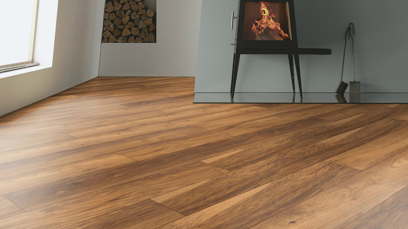 Ламинат Ter Hurne Grand Line Каштан Светло-Коричневый 1489 2000×192×10 фото в интерьере